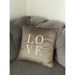 Aksomo pagalvėlė „LOVE“